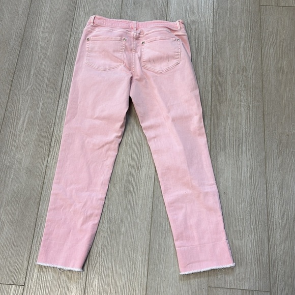 J. Jill Denim Authentic Fit Cropped Jeans in Light Pink size 6 - Picture 5 of 13
